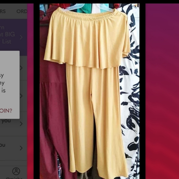 Pants - Off Shoulder Jumpsuit